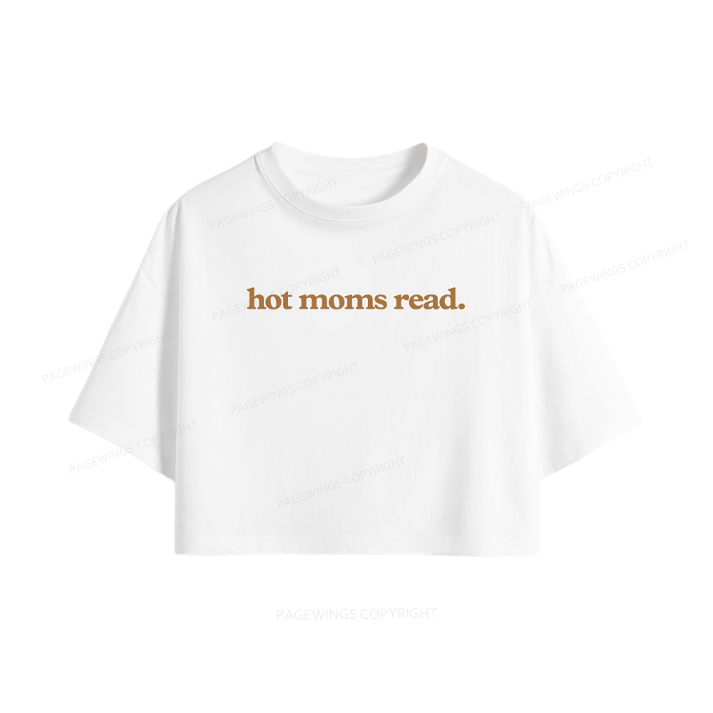 Pagewings Hot Moms Read Women Crop Tops