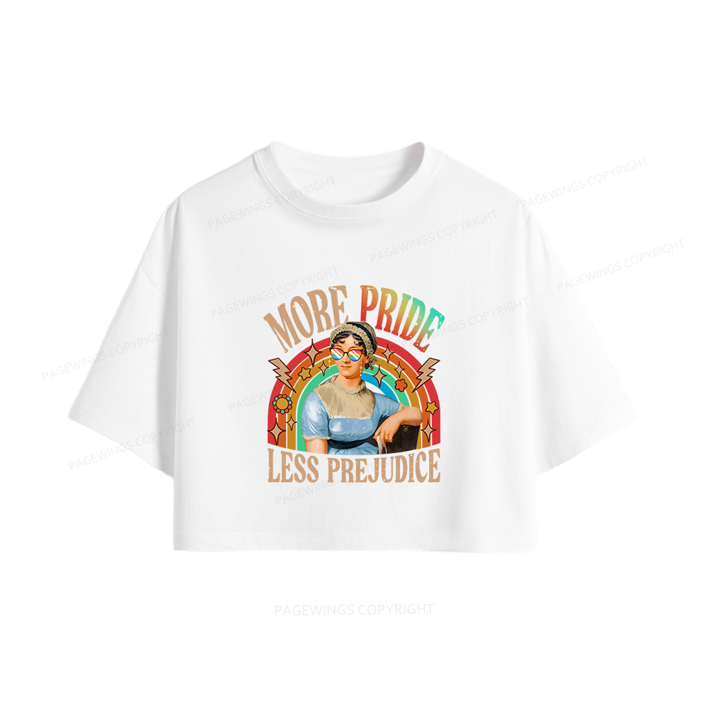 Pagewings More Pride Less Prejudice Women Crop Tops