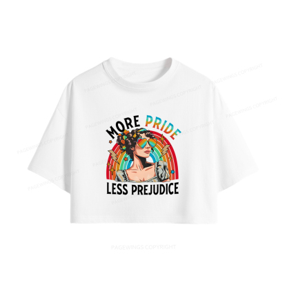 Pagewings More Pride Less Prejudice Women Crop Tops