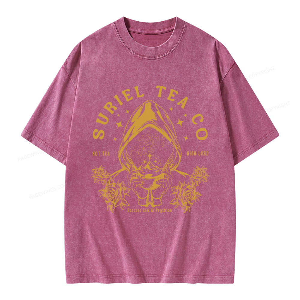 Pagewings Suriel Tea Co Unisex Washed T-shirt