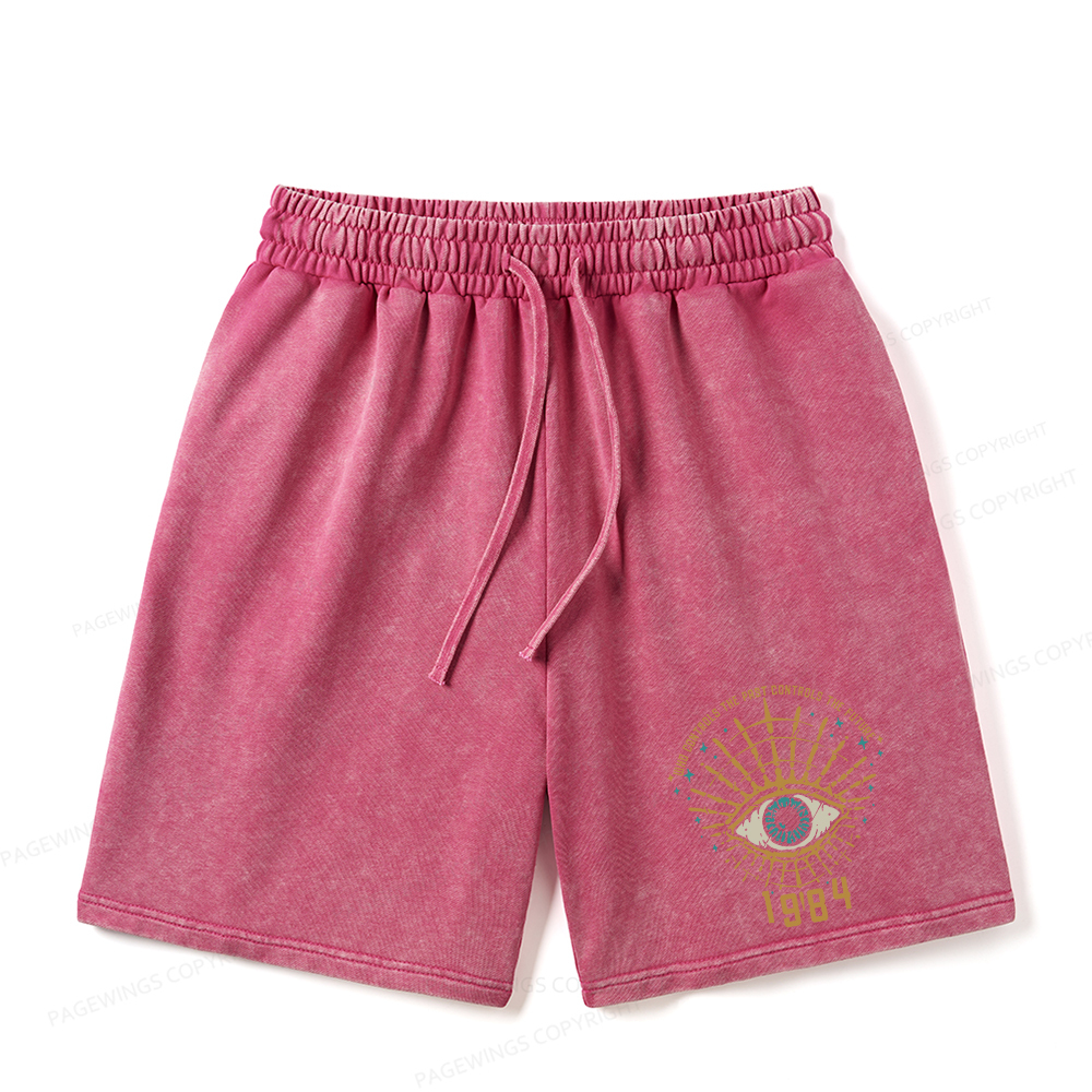 Pagewings George Orwell 1984 Unisex Washed Shorts