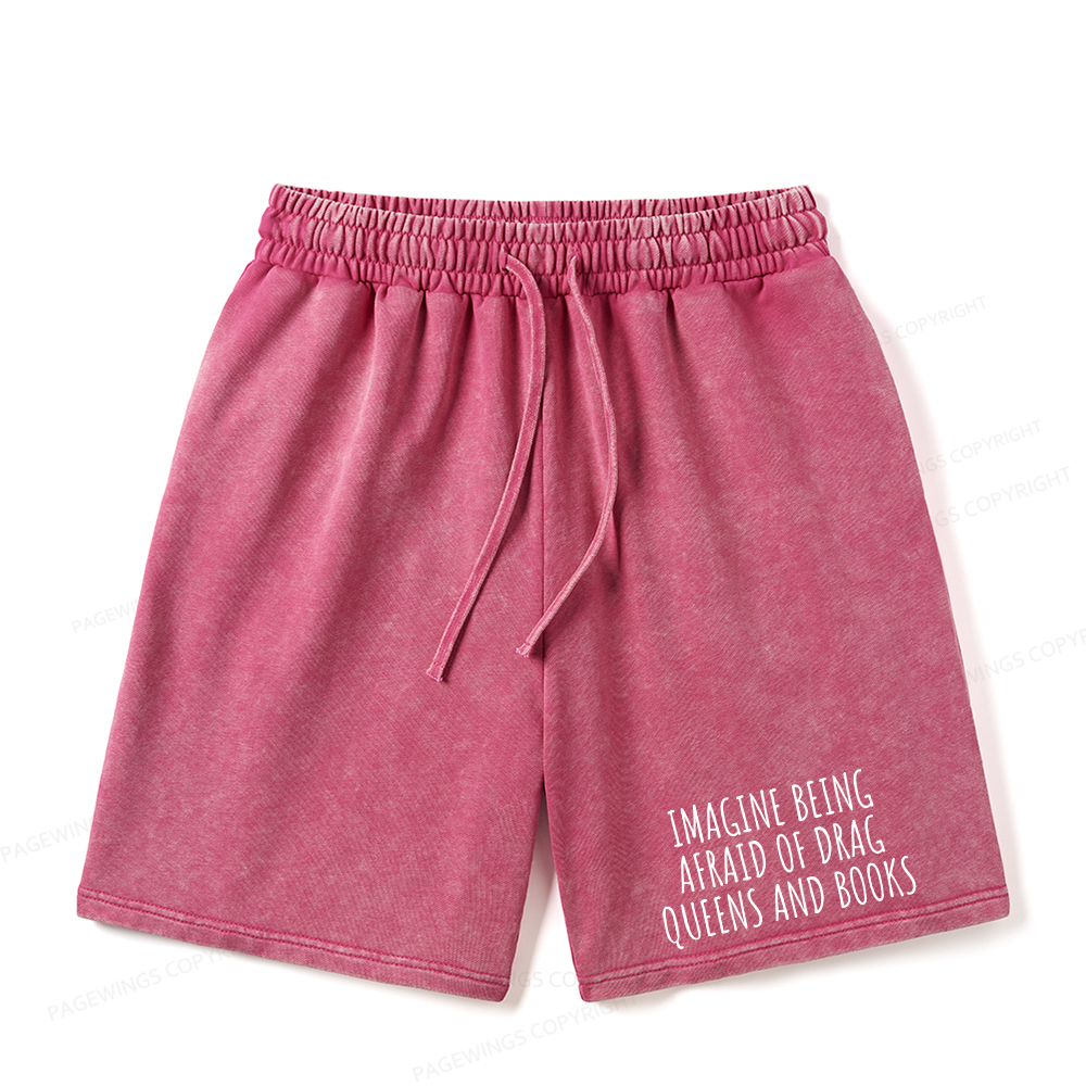 Pagewings Funny Liberal Unisex Washed Shorts