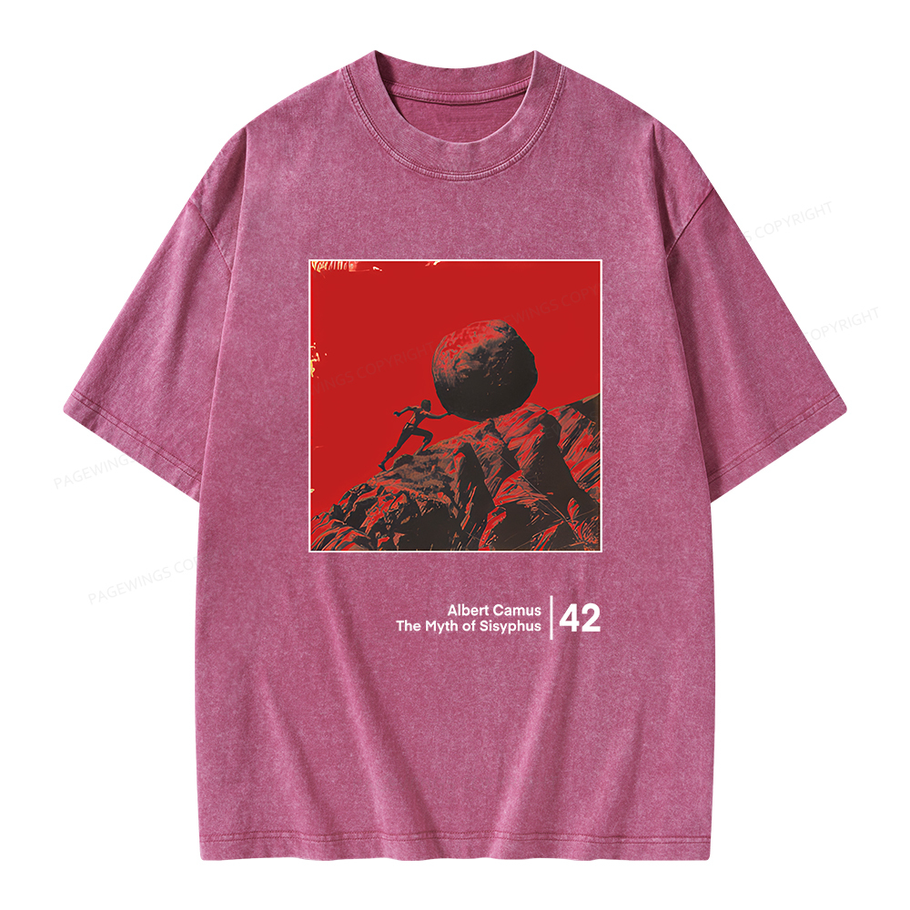 Pagewings Sisyphus Unisex Washed T-shirt