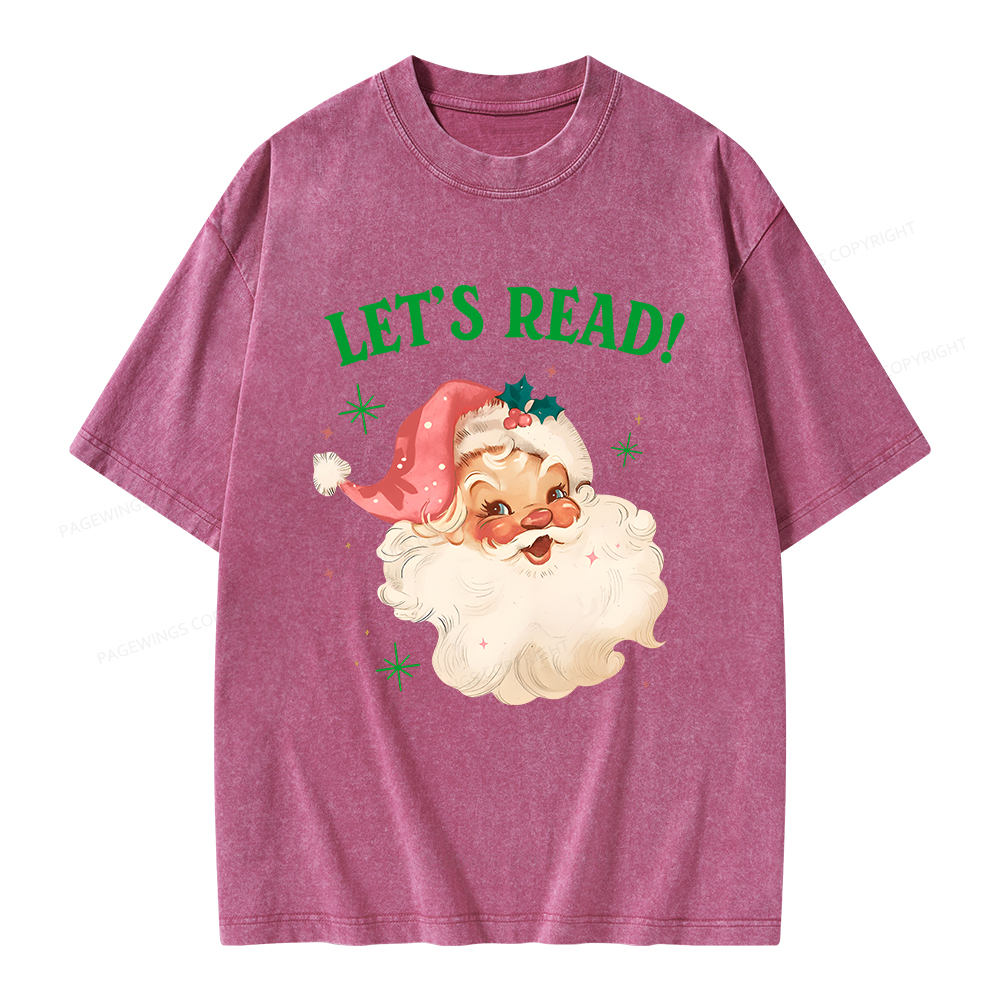 Pagewings Let’s Read Unisex Washed T-shirt