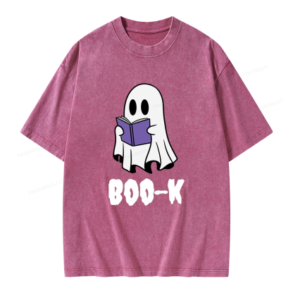 Pagewings Boo-K Unisex Washed T-shirt