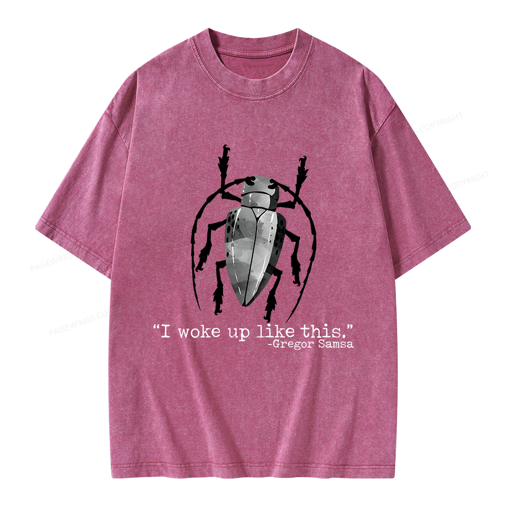 Pagewings I Woke Up Like This Unisex Washed T-shirt