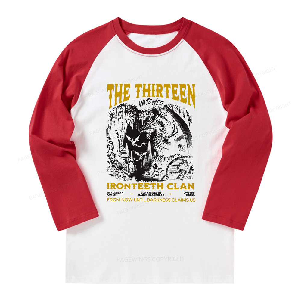 Pagewings The Thirteen Long Sleeve Raglan T-shirt