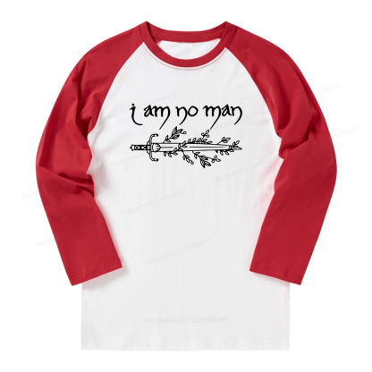 Pagewings I Am No Man Long Sleeve Raglan T-shirt