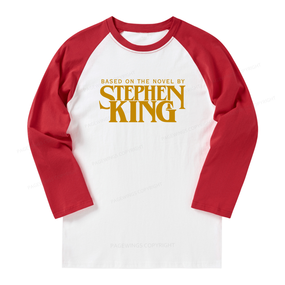Pagewings Based On A Novel By Stephen King Long Sleeve Raglan T-shirt
