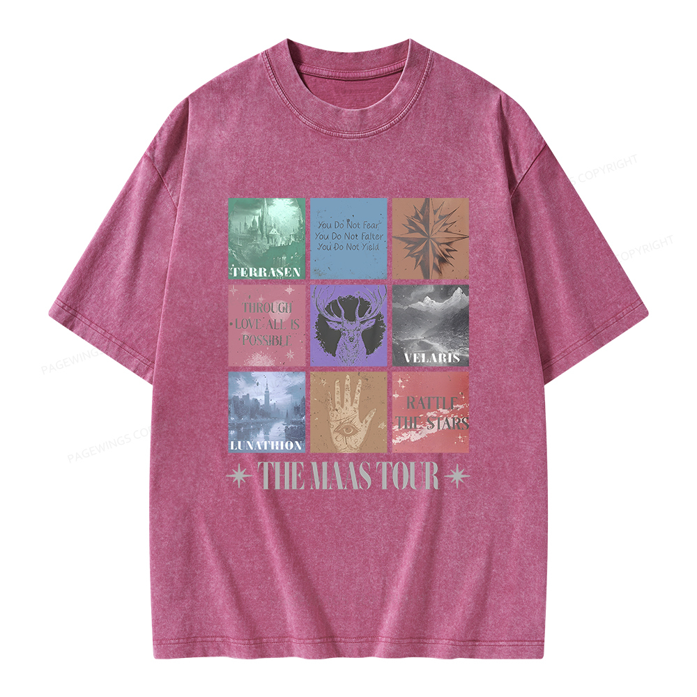 Pagewings The Maas Tour Unisex Washed T-shirt