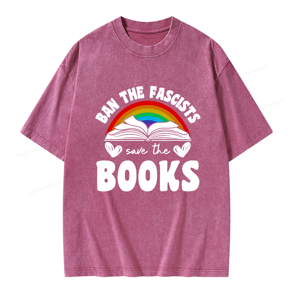 Pagewings Banned books T-Shirt Unisex Washed T-shirt