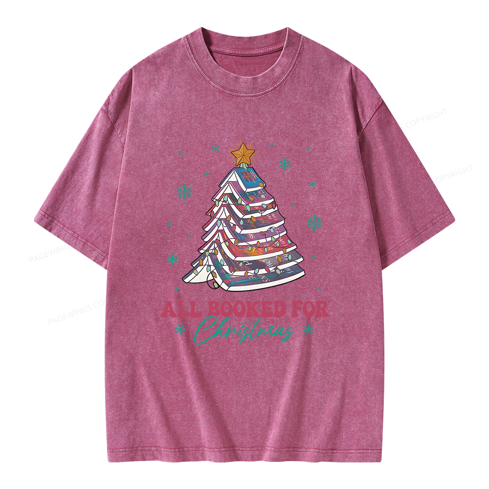 Pagewings Throne of Glass Christmas Unisex Washed T-shirt