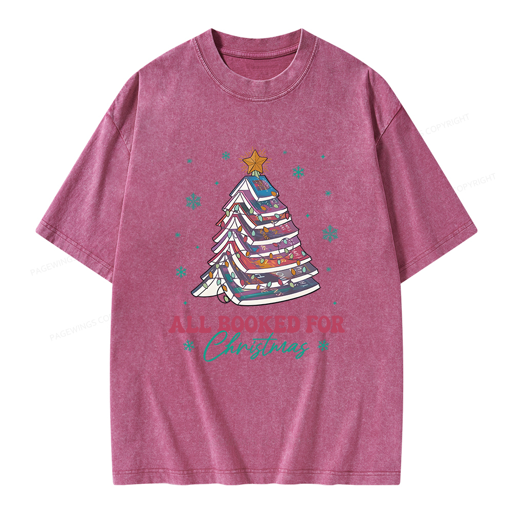 Pagewings Throne of Glass Christmas Unisex Washed T-shirt