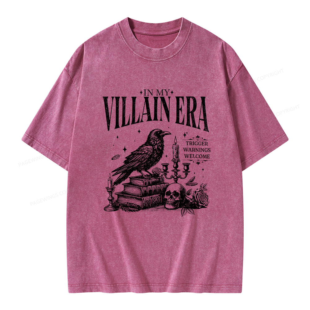 Pagewings Villain Era Unisex Washed T-shirt