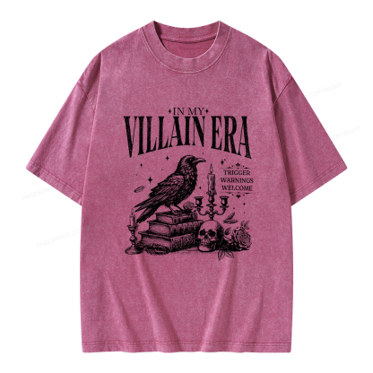 Pagewings Villain Era Unisex Washed T-shirt