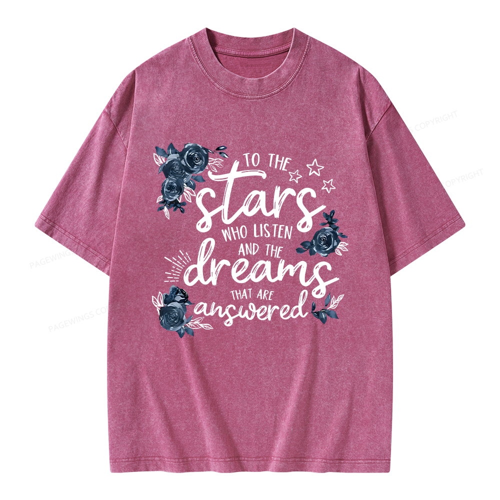 Pagewings To The Stars Unisex Washed T-shirt