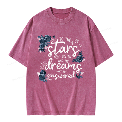 Pagewings To The Stars Unisex Washed T-shirt