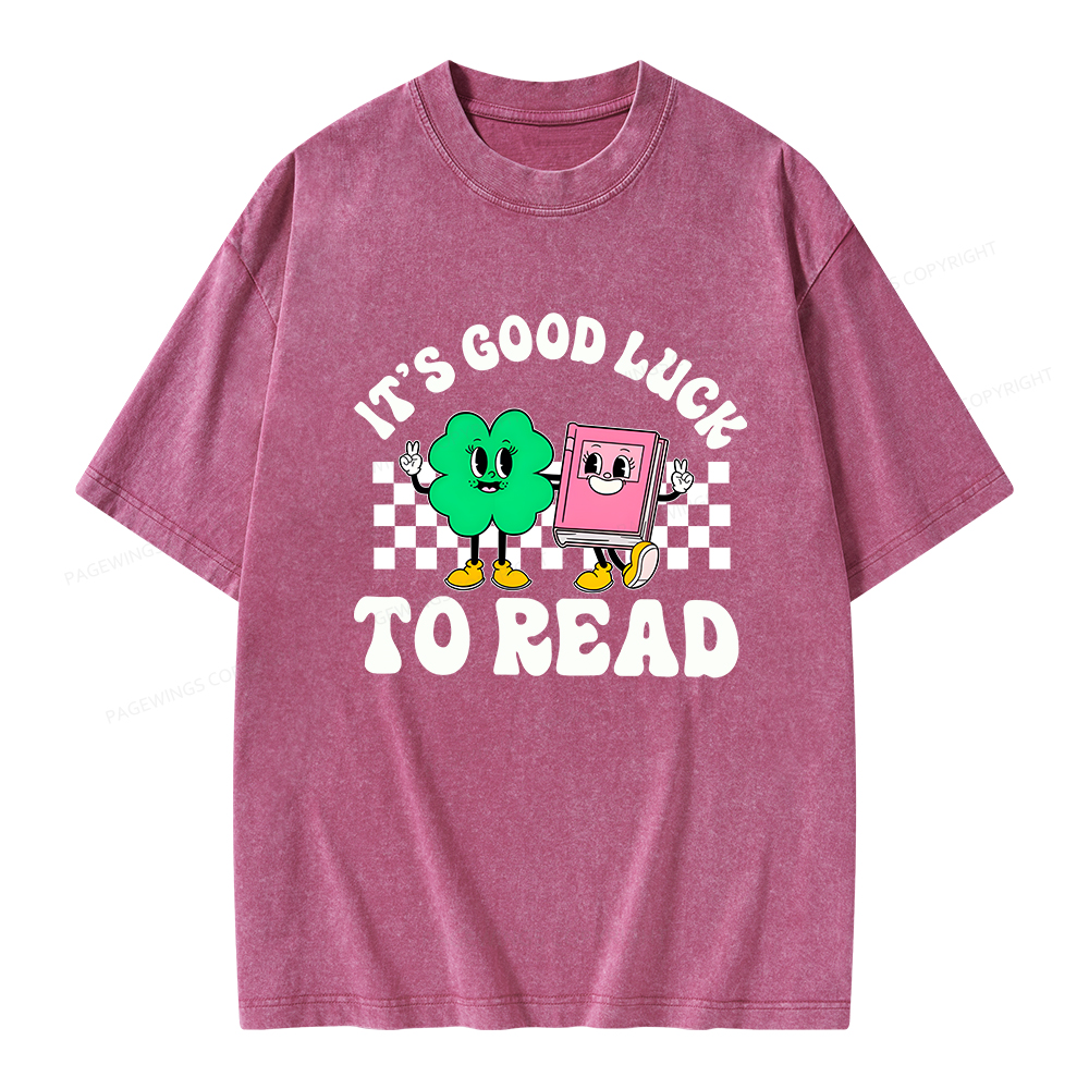 Pagewings St Patricks Day Teacher Shirt  Unisex Washed T-shirt