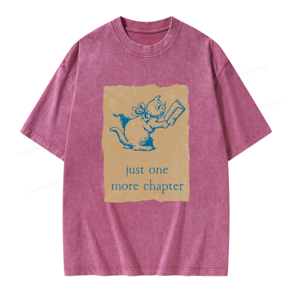 Pagewings Just One More Chapter Unisex Washed T-shirt