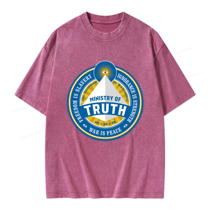Pagewings Ministry of Truth Unisex Washed T-shirt