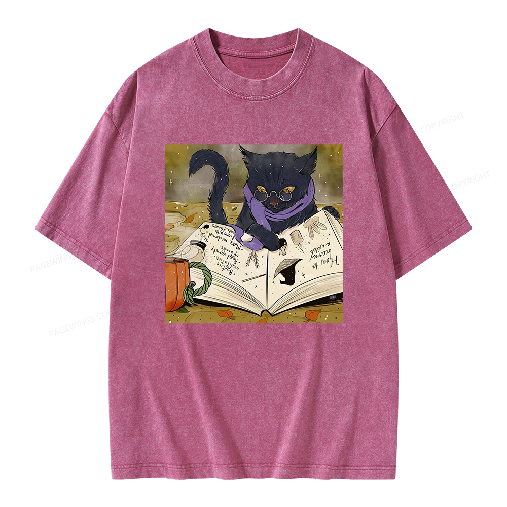 Pagewings Magic Book Lover Unisex Washed T-shirt