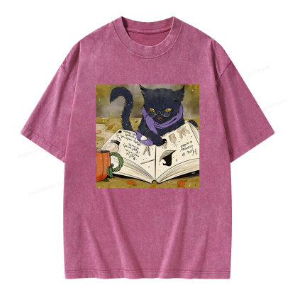 Pagewings Magic Book Lover Unisex Washed T-shirt