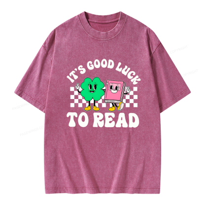 Pagewings St Patricks Day Teacher Shirt  Unisex Washed T-shirt