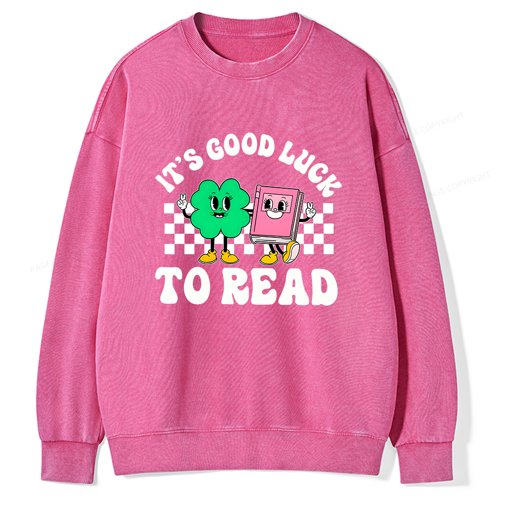 Pagewings St Patricks Day Teacher Shirt  Unisex Washed Sweatshirt