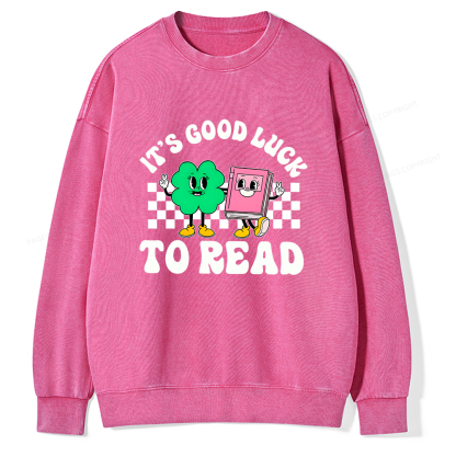 Pagewings St Patricks Day Teacher Shirt  Unisex Washed Sweatshirt