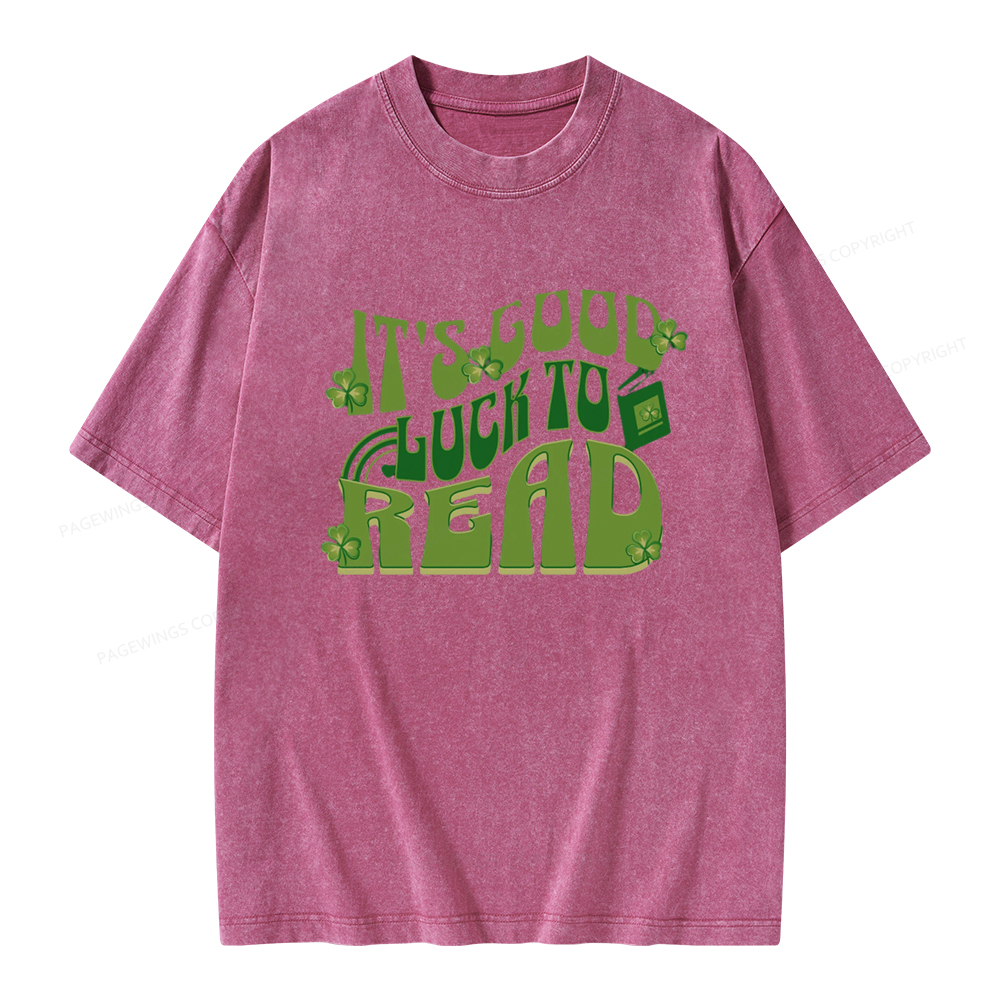 Pagewings St Patricks Day Librarian Sweatshirt Unisex Washed T-shirt