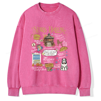 Pagewings Stars Hollow Unisex Washed Sweatshirt