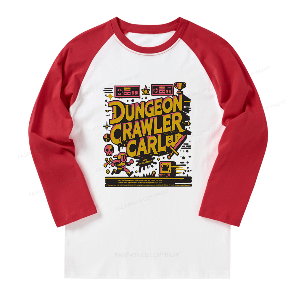 Pagewings Book New Achievement Long Sleeve Raglan T-shirt