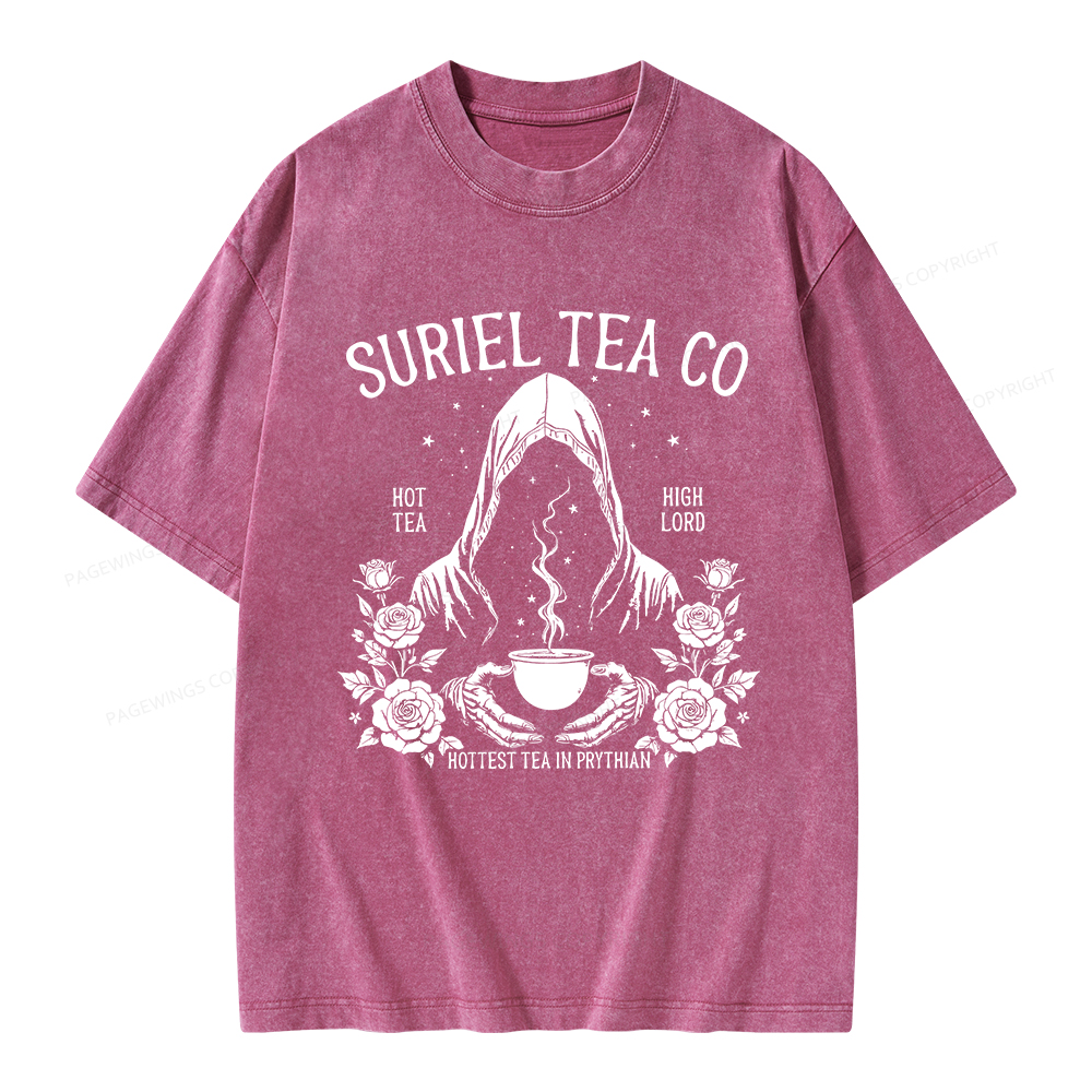 Pagewings Suriel Tea Co Unisex Washed T-shirt