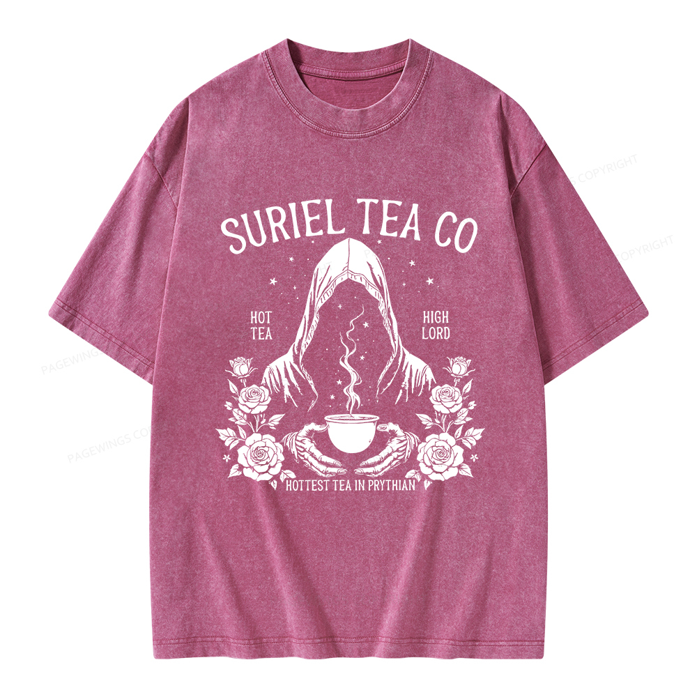 Pagewings Suriel Tea Co Unisex Washed T-shirt
