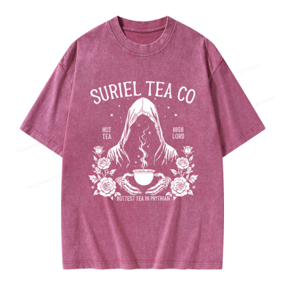 Pagewings Suriel Tea Co Unisex Washed T-shirt