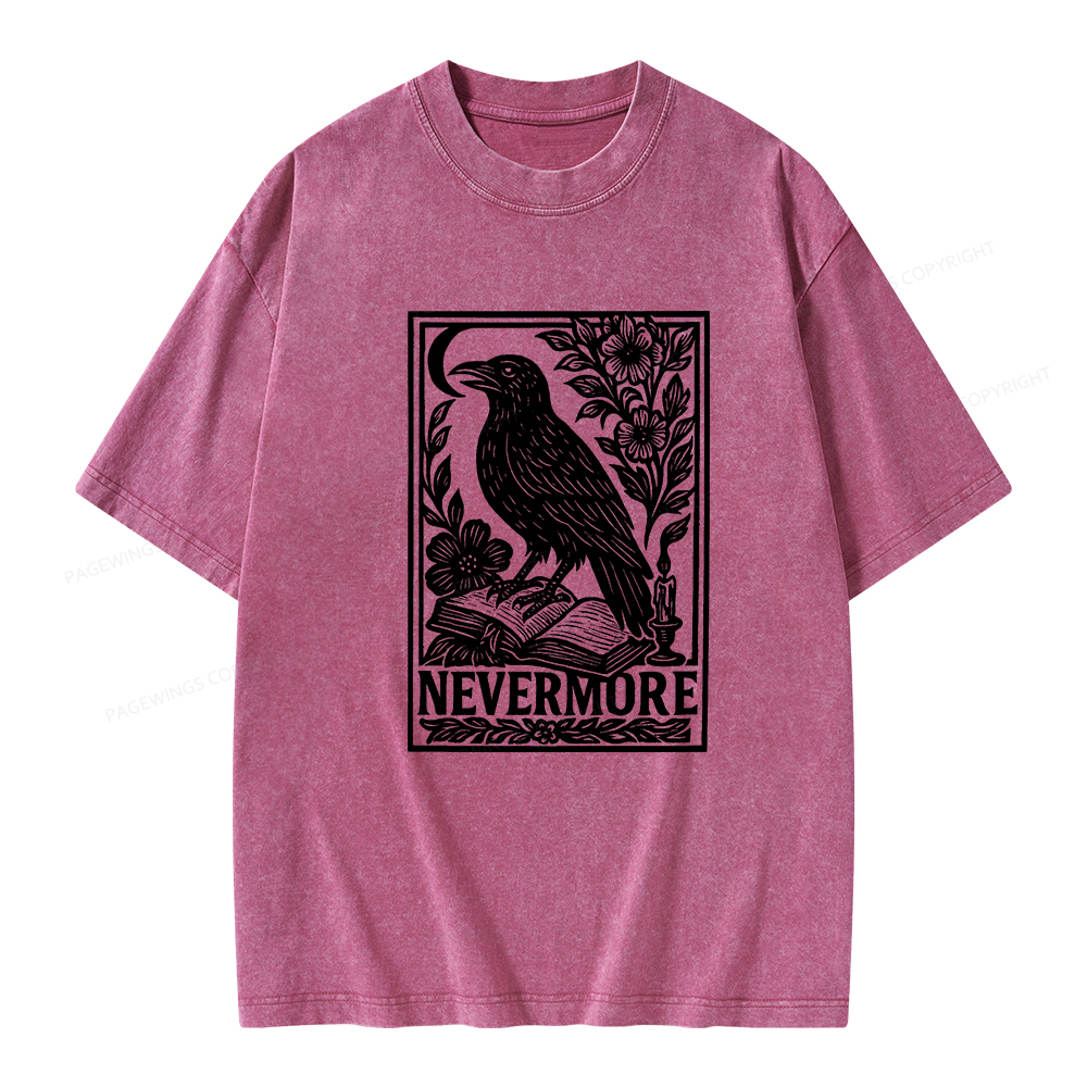 Pagewings Nevermore Unisex Washed T-shirt