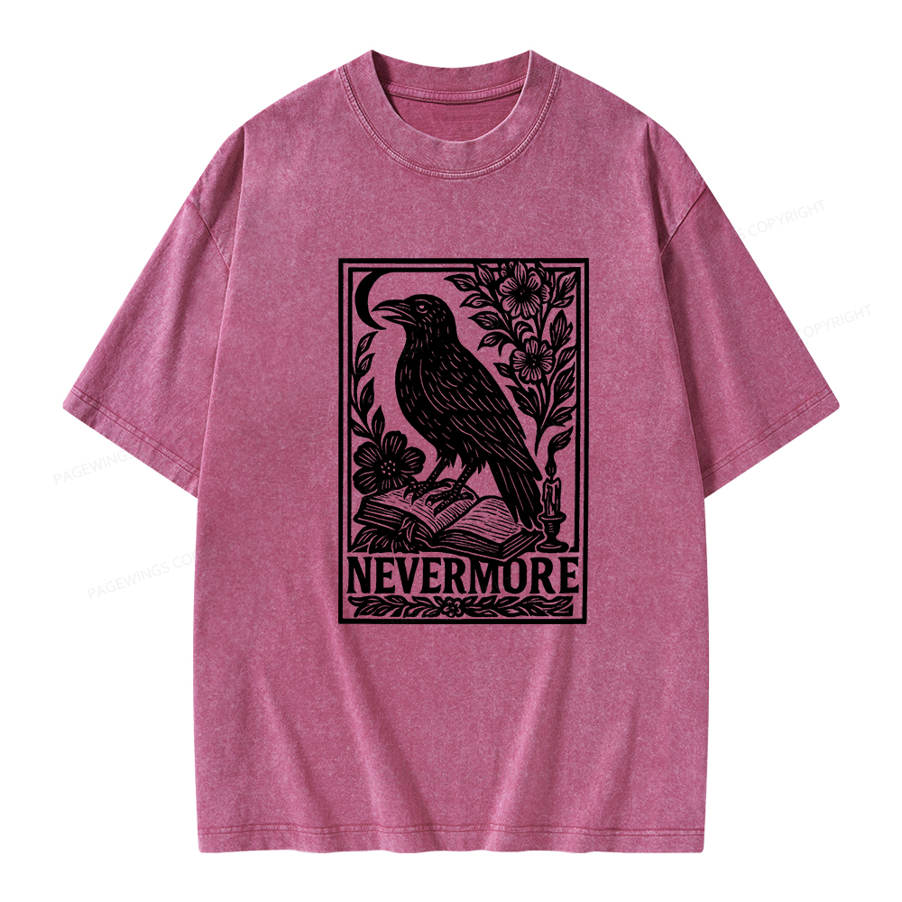 Pagewings Nevermore Unisex Washed T-shirt