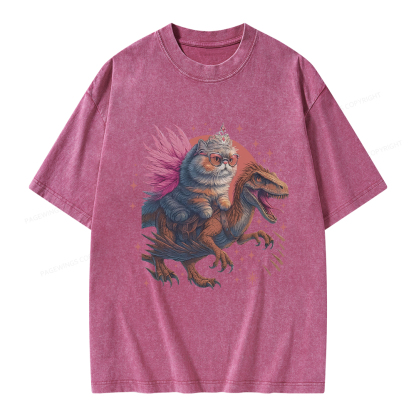 Pagewings Vintage Book Lover Princess Unisex Washed T-shirt