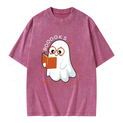 Pagewings Booooks Unisex Washed T-shirt