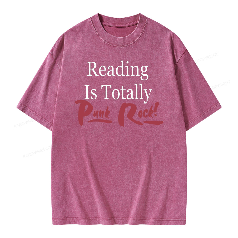 [Copy]Pagewings Reading Is TOTALLY Shirt Unisex Washed T-shirt