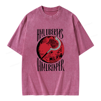 Pagewings Hail Libertas Hail Reaper Unisex Washed T-shirt