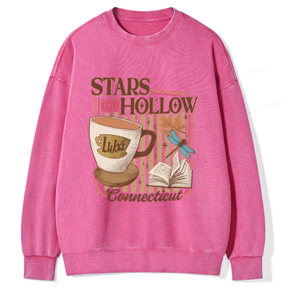 Pagewings Stars Hollow Unisex Washed Sweatshirt