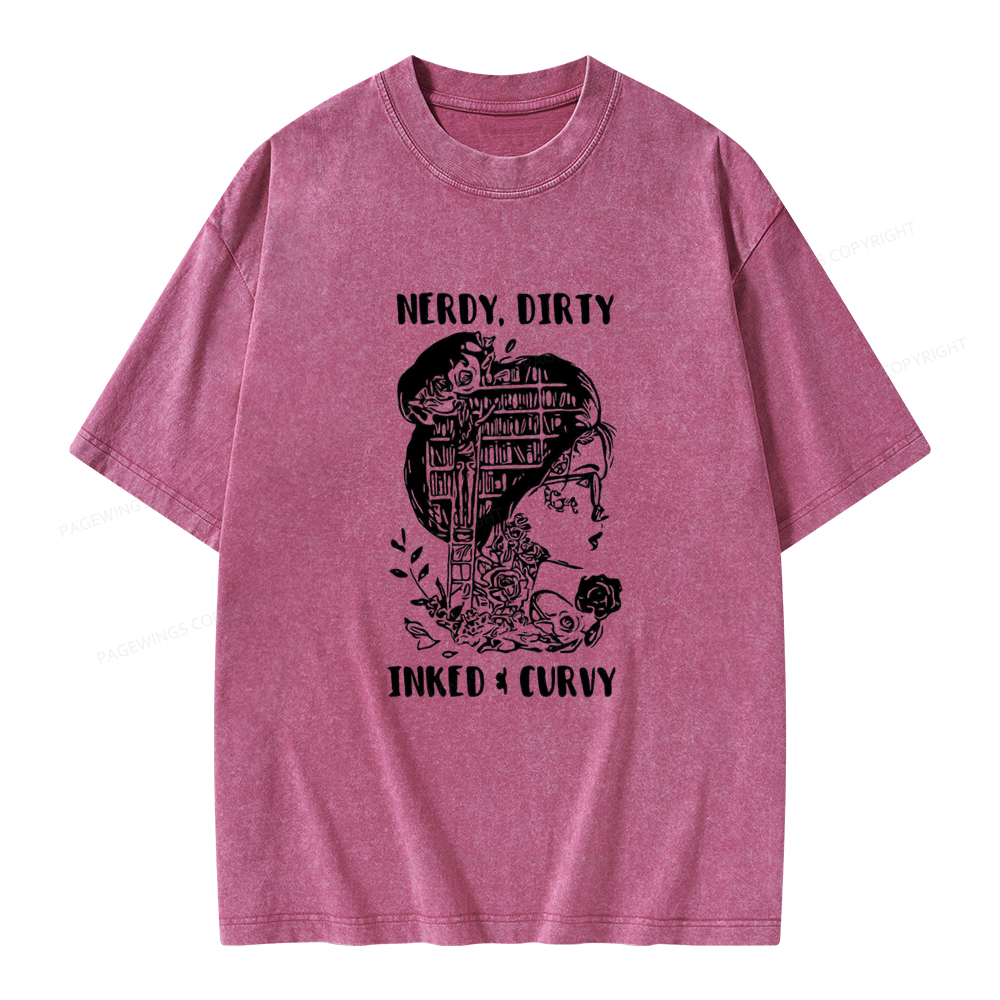 Pagewings A Well Read Woman Is A Dangerous Creature Shirt Unisex Washed T-shirt