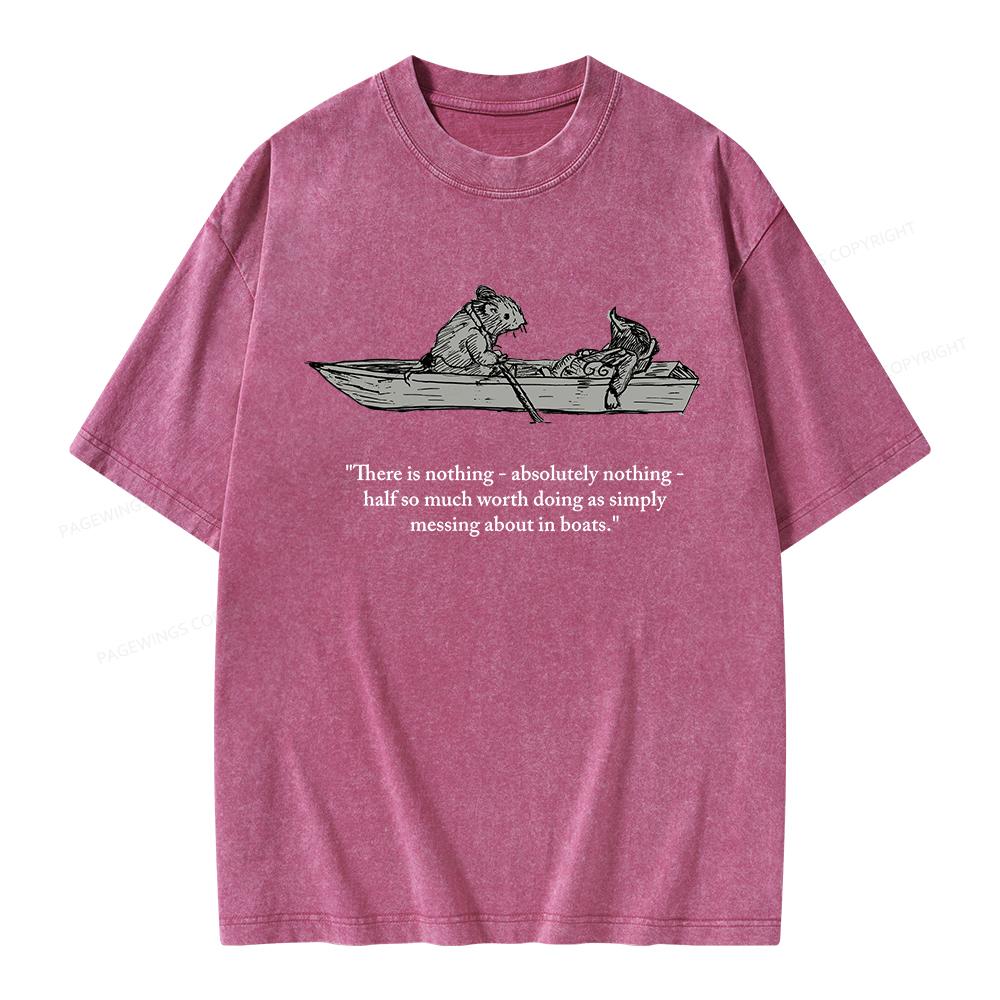 Pagewings There Is Nothing Unisex Washed T-shirt