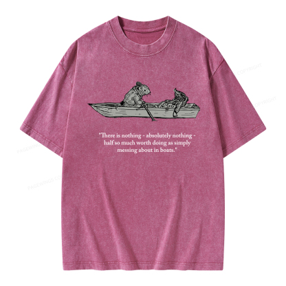 Pagewings There Is Nothing Unisex Washed T-shirt