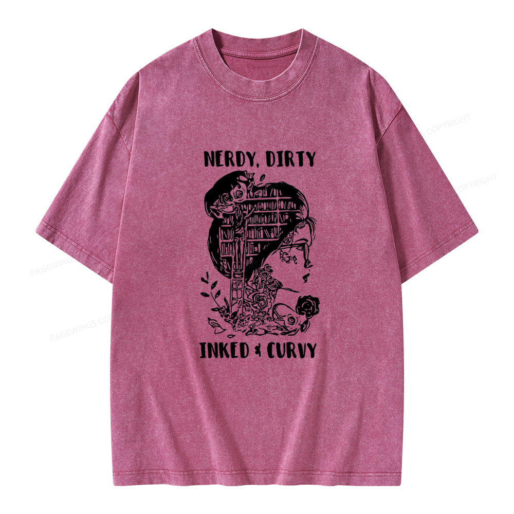 Pagewings A Well Read Woman Is A Dangerous Creature Shirt Unisex Washed T-shirt