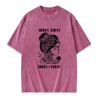 Pagewings A Well Read Woman Is A Dangerous Creature Shirt Unisex Washed T-shirt