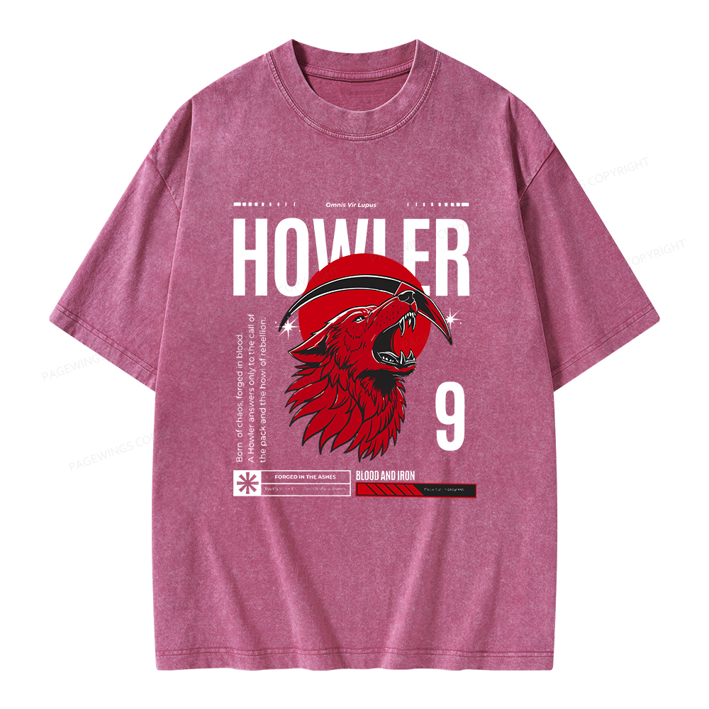 Pagewings Howler Unisex Washed T-shirt