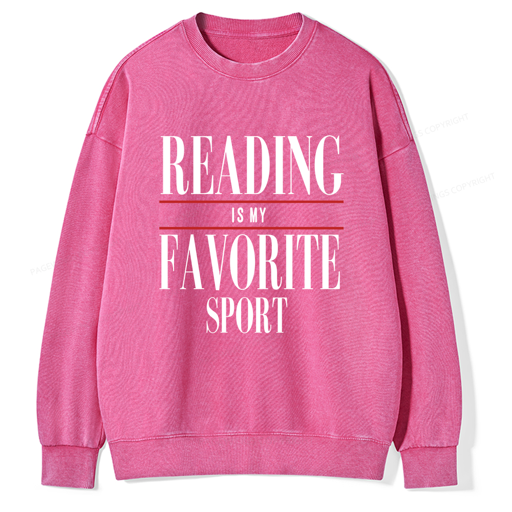 Pagewings Vintage Reading Sweatshirt, Booklover gift  Unisex Washed Sweatshirt