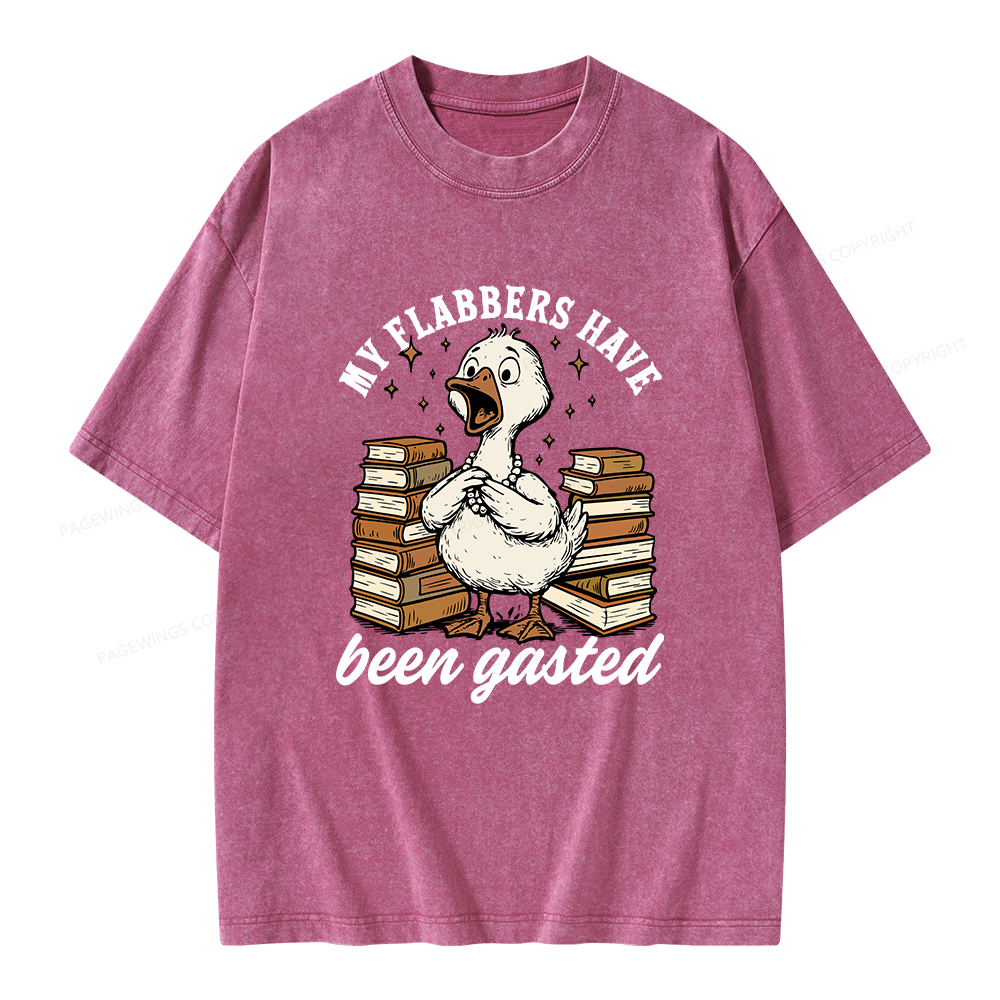 Pagewings My Flabbers Have Been Gasted Unisex Washed T-shirt